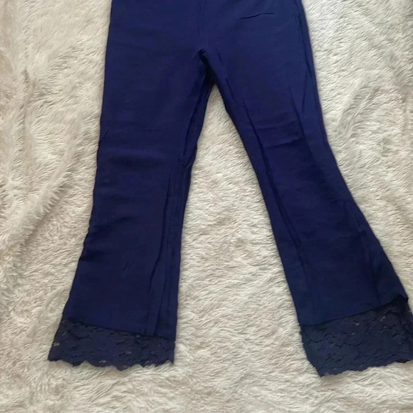 Free People wild laces pull on crop flare pants size M - Picture 14 of 16